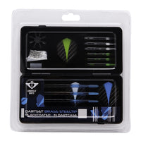 Longfield Steeltip Darts Set - schwarz beschichtet im Dartcase mit Zubehör