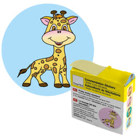 Belobigungs-Aufkleber "Giraffe" in Spender-Box, 500 Stück