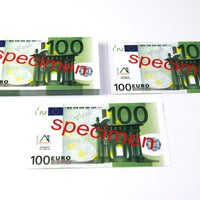 100 Euro Schein 100 Stück Banknoten Spielgeld  beidseitig bedruckt