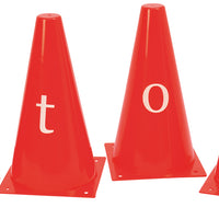 Buchstabenkegel rot 26-tlg.