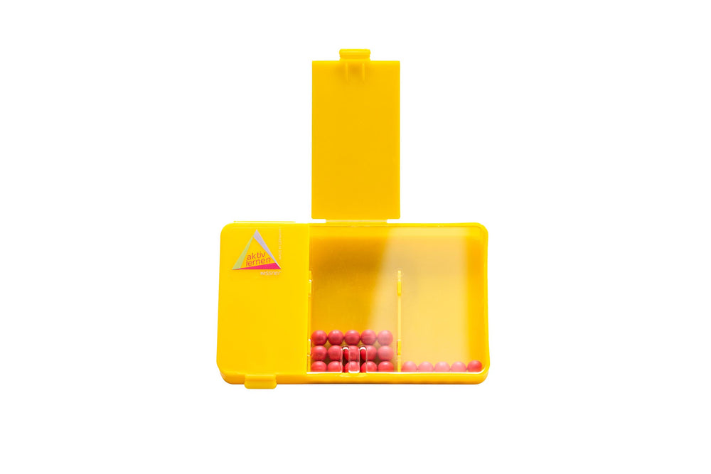 Zahlenzerlegungsbox mit 20 roten Kugeln aus RE-Plastic®