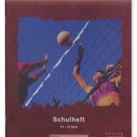 Schulheft A4, 16 Blatt Linatur 26, kariert mit Rand