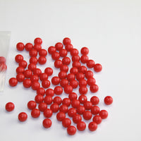 100 rote Ersatzkugeln, aus RE-Plastic®, im Polybeutel