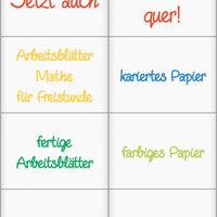 Hänge-Orga-Taschen A5, 8 Einstecktaschen Querformat, mit Haken