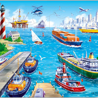Larsen Puzzle Motiv Hafen Harbour 35-tlg.