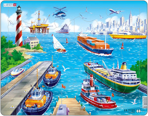 Larsen Puzzle Motiv Hafen Harbour 35-tlg.