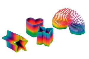 Regenbogen-Spirale mit verschiedenen Motiven