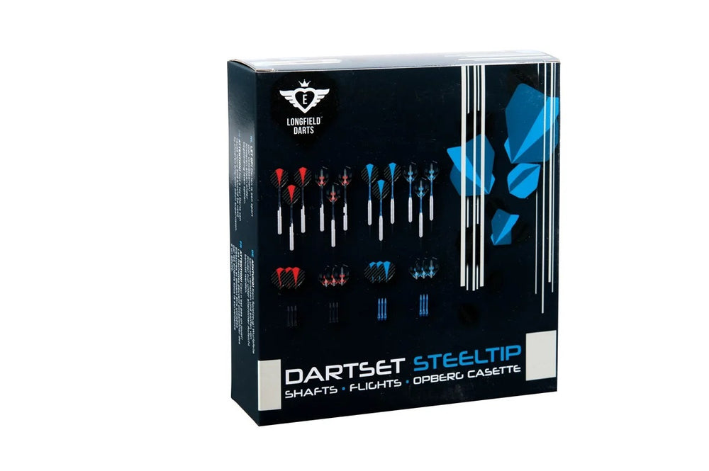 Longfield Dart-Set 12 Dartpfeile (21-23 g) und Zubehör