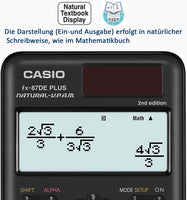 CASIO fx-87 DE PLUS 2nd edition Schulrechner
