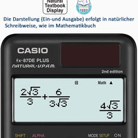 CASIO fx-87 DE PLUS 2nd edition Schulrechner