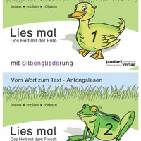 Lies mal Hefte 1 und 2 (Ente und Frosch mit Silbengliederung - Auflage 2016)