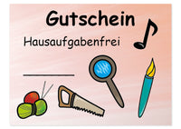 Gutschein-Kärtchen für Schüler/innen, 110 Stück im Etui
