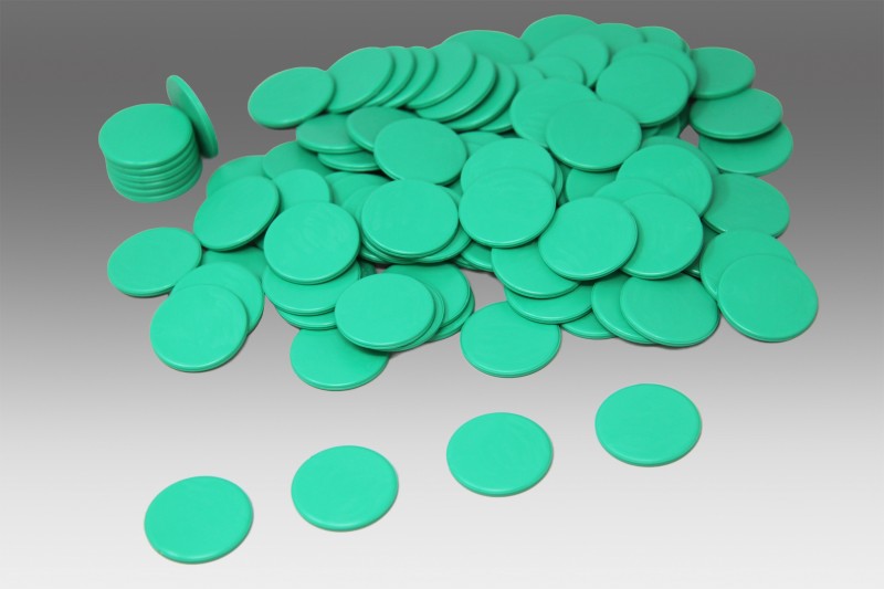 Spielchips, grün (100 Stück)