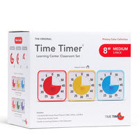 Time Timer® Medium Learning Center Classroom Set - Primärfarben