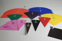 Runde Bruchrechenteile magn. 10 Unterteilung 26cm Dm.
