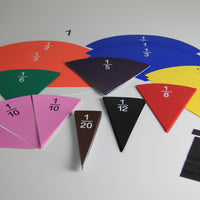 Runde Bruchrechenteile magn. 10 Unterteilung 26cm Dm.