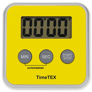 TimeTEX Zeitdauer-Uhr "Digital" compact, gelb