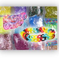 Rainbow Loom Starterset mit Metallnadel Inh. 600 Bands + kleiner Webrahmen + dt. Anleitung