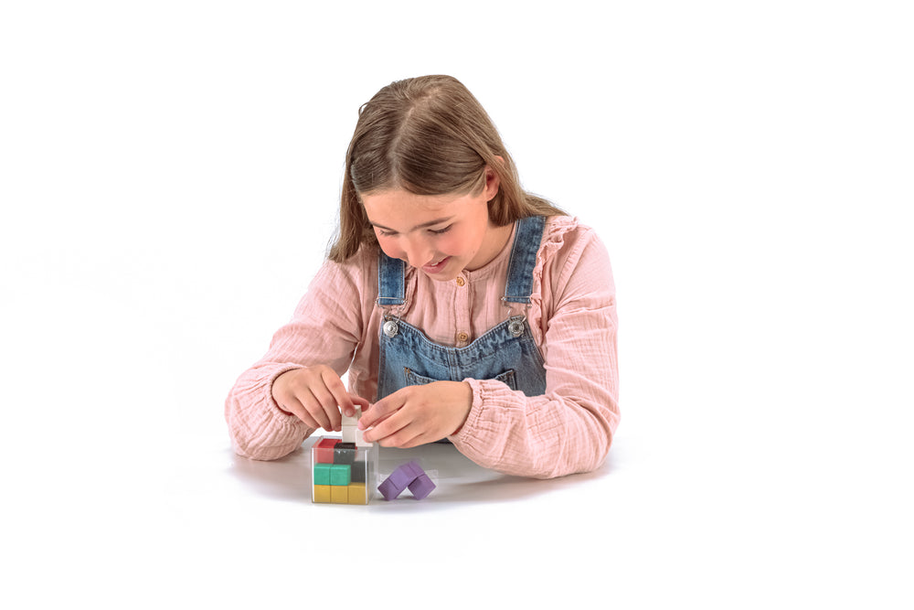 Soma - Würfel 6x6x6 farbig 7 teilig  Re-Wood®