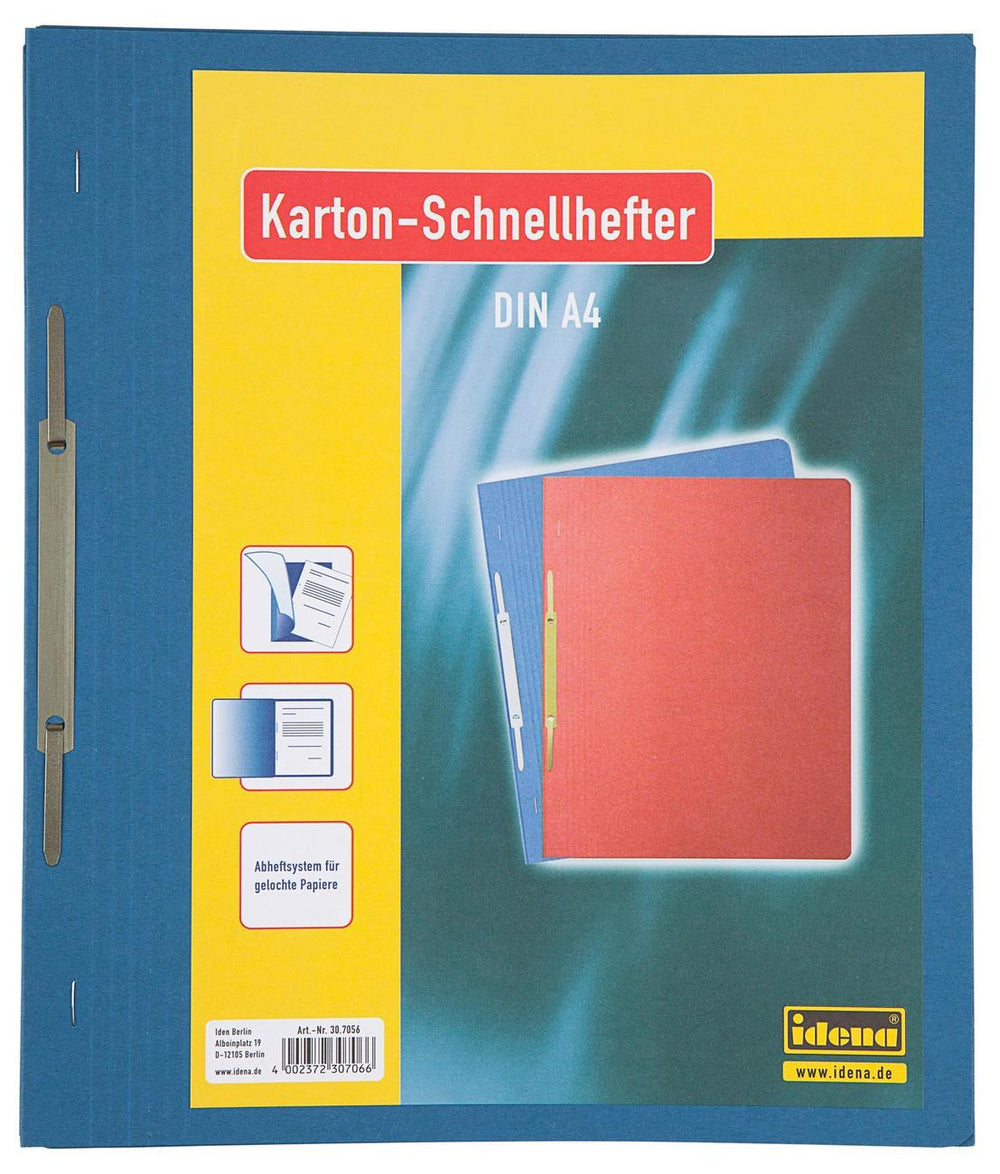 Idena Karton-Schnellhefter, DIN A4, blau