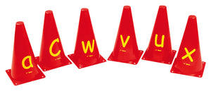 Buchstabenkegel rot 26-tlg.