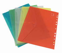 Set Dokumentenmappe A4 zum Abheften, 5-tlg., farbsortiert
