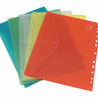 Set Dokumentenmappe A4 zum Abheften, 5-tlg., farbsortiert