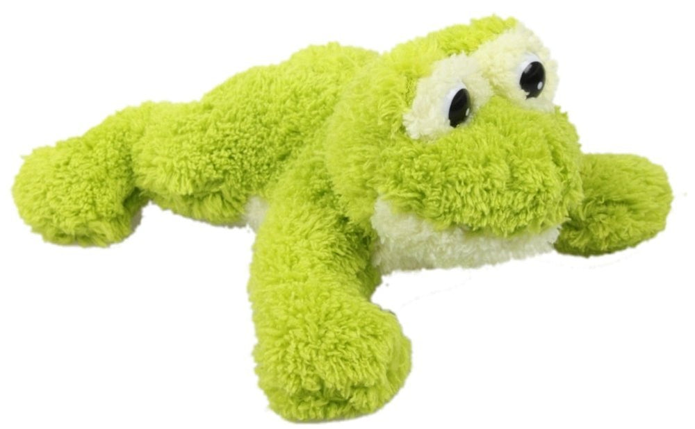 Inware - Kuscheltier Frosch, liegend, grün, 30 cm