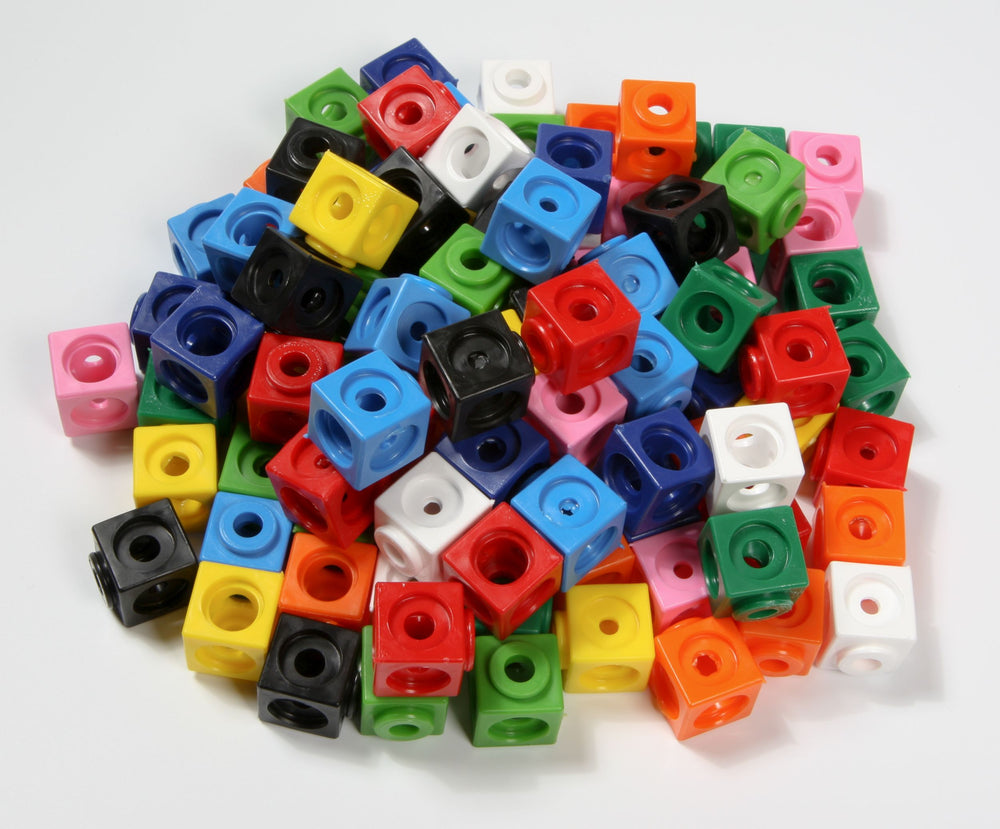 100 Steckwürfel - 1,7 cm Kantenlänge - Zip-Beutel oder Box