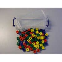 100 Steckwürfel - 1,7 cm Kantenlänge - Zip-Beutel oder Box
