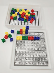 DICK-System Mathebox/Multibox - 100 Steckwürfel verschiedene Farben