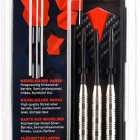 Longfield Steel Tip Dart-Set - 3 Dart aus Neusilber (21 g)