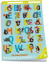 Hausaufgabenheft Maulwurf Grundschule, 96 Seiten, A5 mit farbigen Wochentagen
