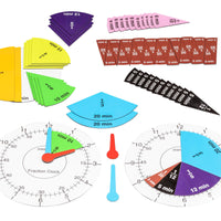 Bruchrechenuhr magn. (Fraction Clock)