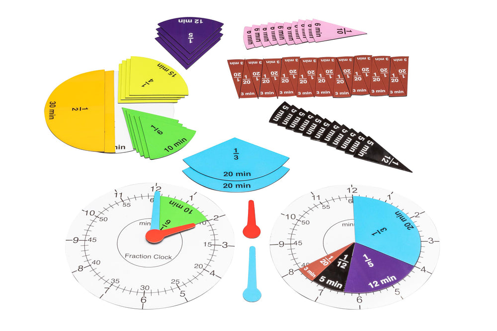 Bruchrechenuhr magn. (Fraction Clock)