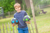 Straßenfußball aus Gummi, Größe 5 blau
