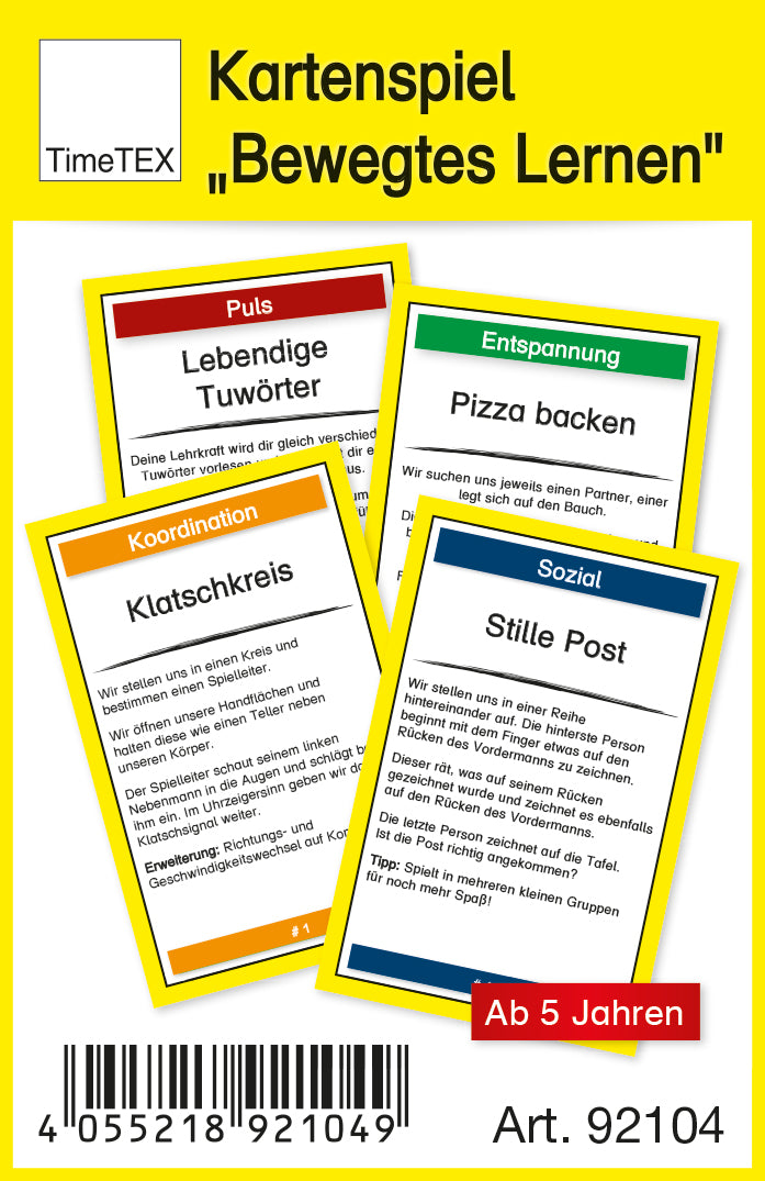 Kartenspiel 'Bewegtes Lernen' 60-tlg. im Etui
