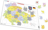 Larsen Puzzle Freistaat Thüringen (politische Karte) 70-tlg.
