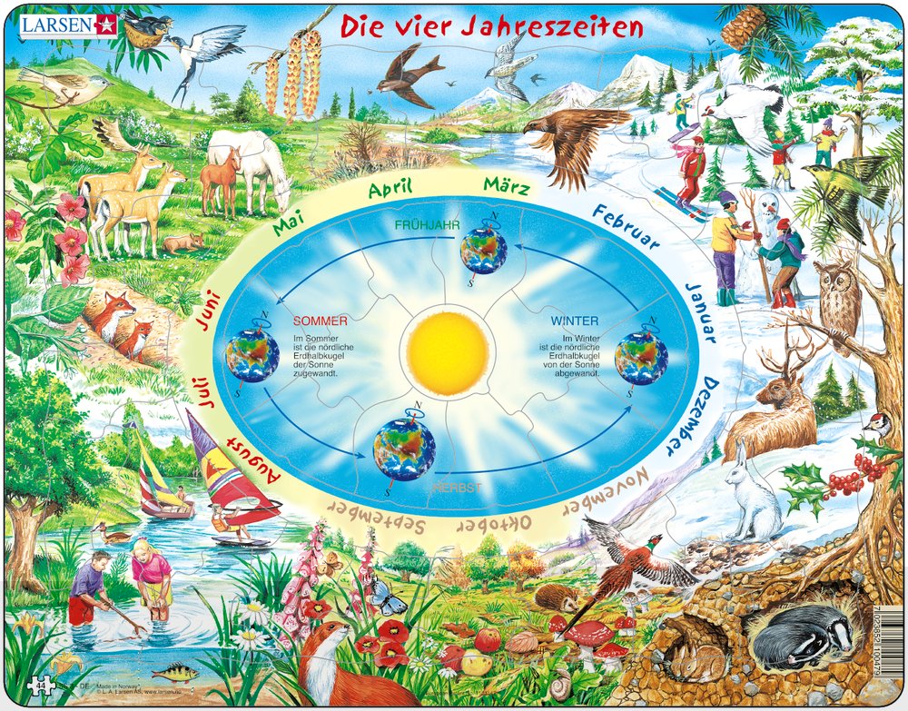 Larsen Puzzle Die vier Jahreszeiten 44-tlg.