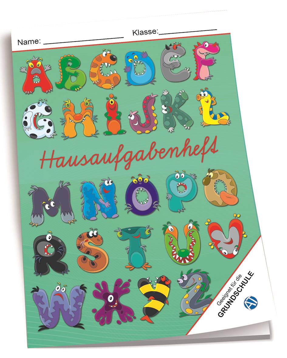 Trötsch Hausaufgabenheft Monster ABC, A5, 88 Seiten