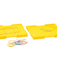 Geometriebrett gelb aus RE-Plastic® im Polybeutel
