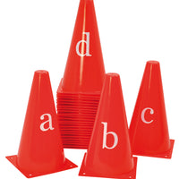 Buchstabenkegel rot 26-tlg.