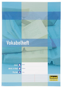 Vokabelheft A5 Liniert, 32 Blatt.