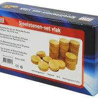 Spielsteine-Set für Sjoelbretter, 30 Stk flach ⌀ 52mm