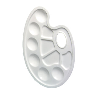 herlitz Farbmisch-Palette, aus Kunststoff, oval, weiß