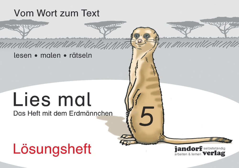 Lies mal 5 - Das Heft mit dem Erdmännchen: Lösungsheft [Broschiert]