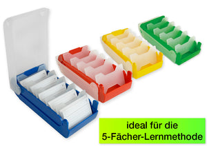 Karteikasten für A8 Kunststoff blau