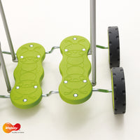Pedalroller, abnehmbare Griffe, grün