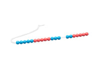 Rechenkette 20er Zahlenraum rot/blau 10 mm aus RE-Plastic®
