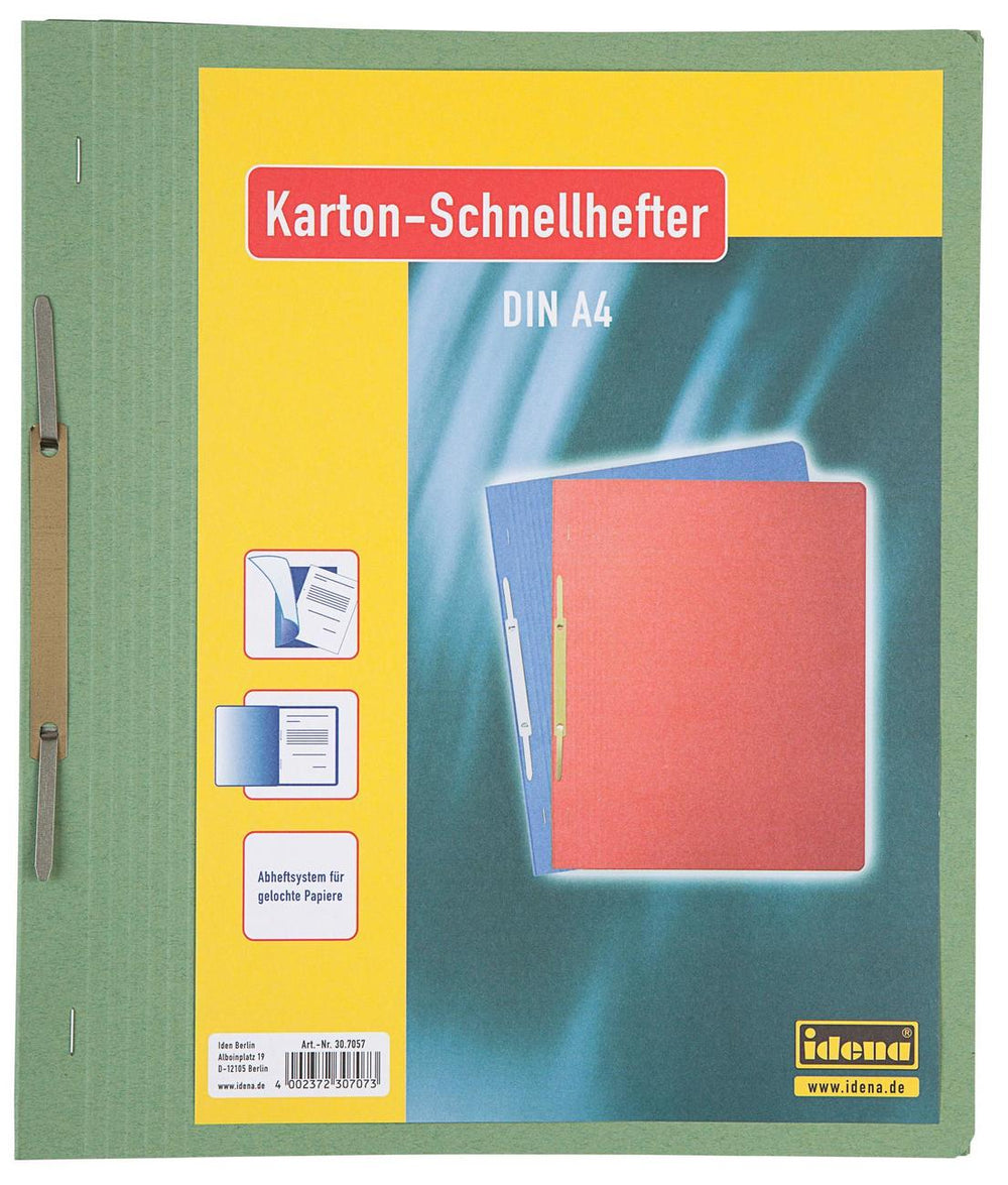 Idena Karton-Schnellhefter, DIN A4, grün